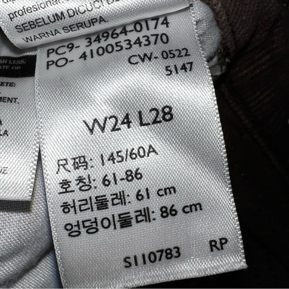 Levi’s Wedgie Straight Brown corduroy Jeans Size 24/28 - Picture 7 of 11